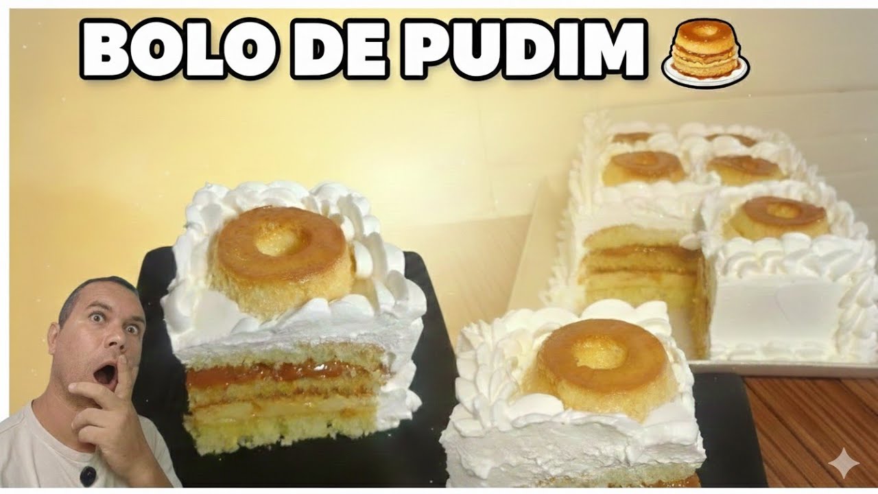 Bolo de pudim 🍮 sucesso nas feiras do Brasil 