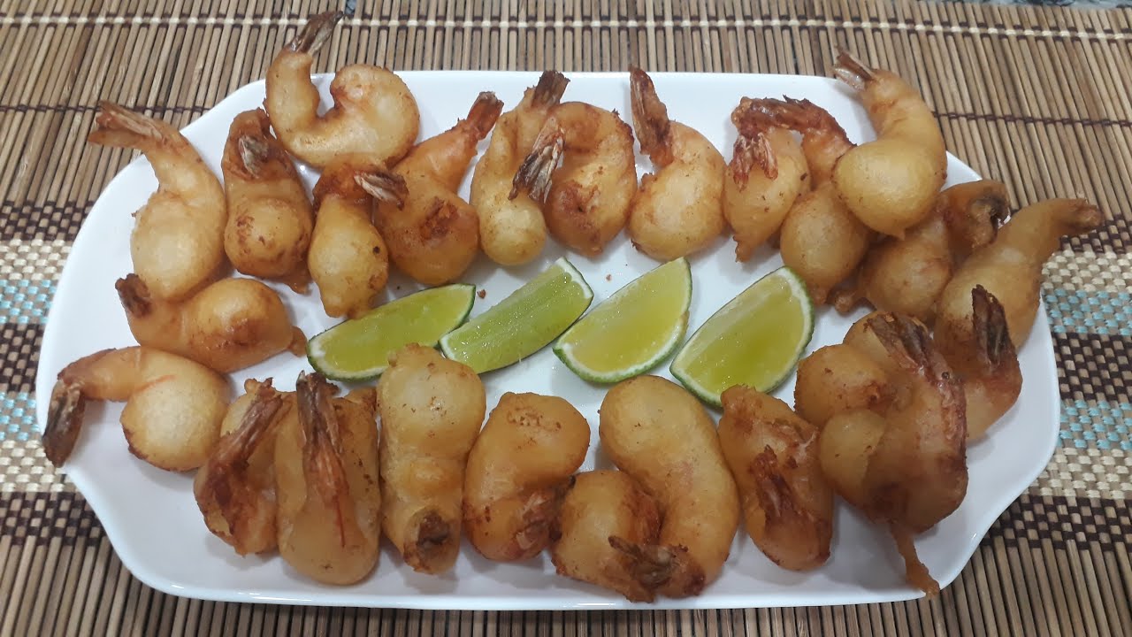 CAMARÃO EMPANADO NA MASSA FEITA COM CERVEJA SUPER FÁCIL E DELICIOSO