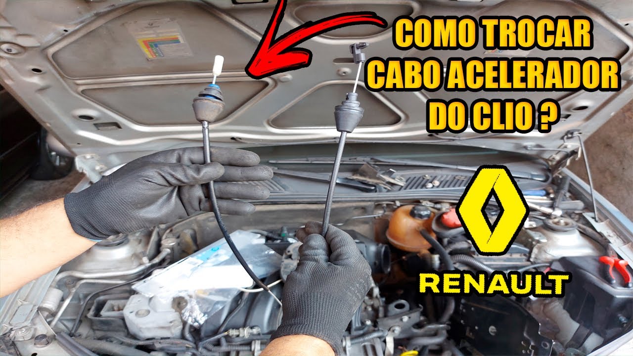 Como trocar cabo acelerador do Clio ?