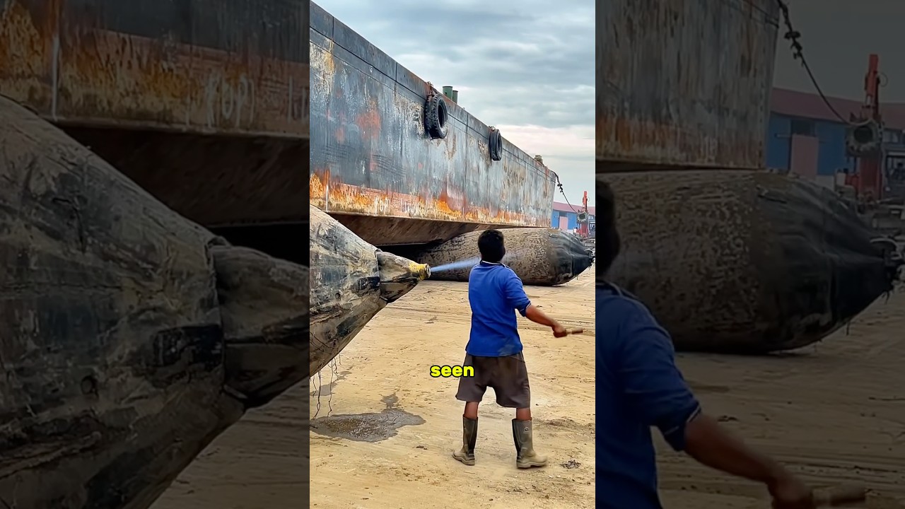 Откуда появляется синее пламя на дне корабля во время спуска?