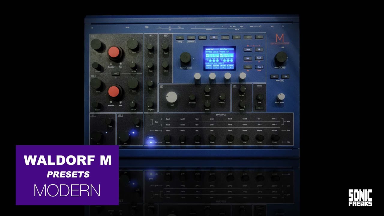 Waldorf M  - 64 MODERN Presets by Sonic Freaks