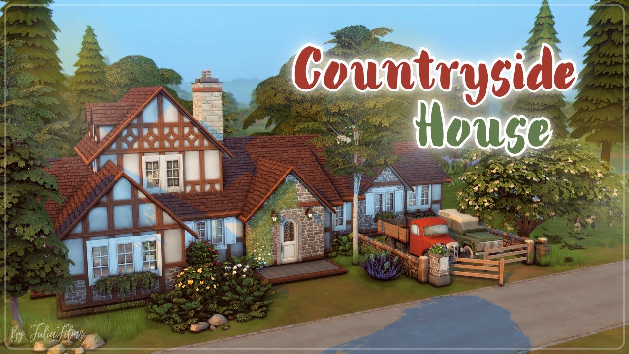 Дом в сельской местности🐮🍆│Строительство│Countryside House│SpeedBuild│NO CC [The Sims 4]