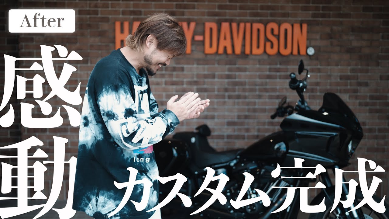 【カスタム３】50万円カスタムで生まれ変わった愛車がこちら。おぎゃ〜。【ハーレー】