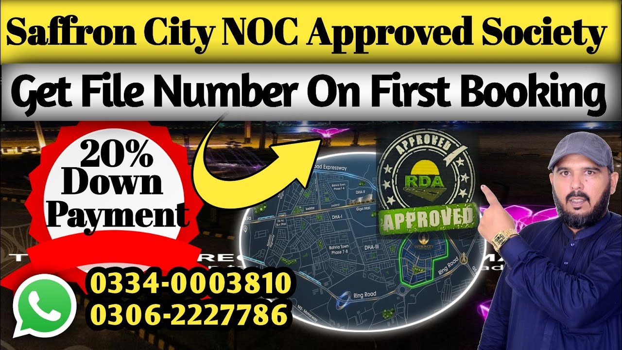Saffron City NOC Approved Society |  Get Guaranteed File Number On First Booking | 20% Down Payment 