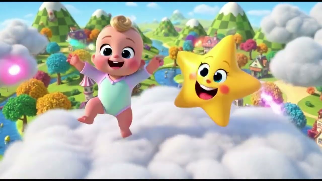 Twinkle Twinkle Little Star ⭐ 3D Animated Nursery Rhyme for Kids | Bedtime Lullaby 🌙
