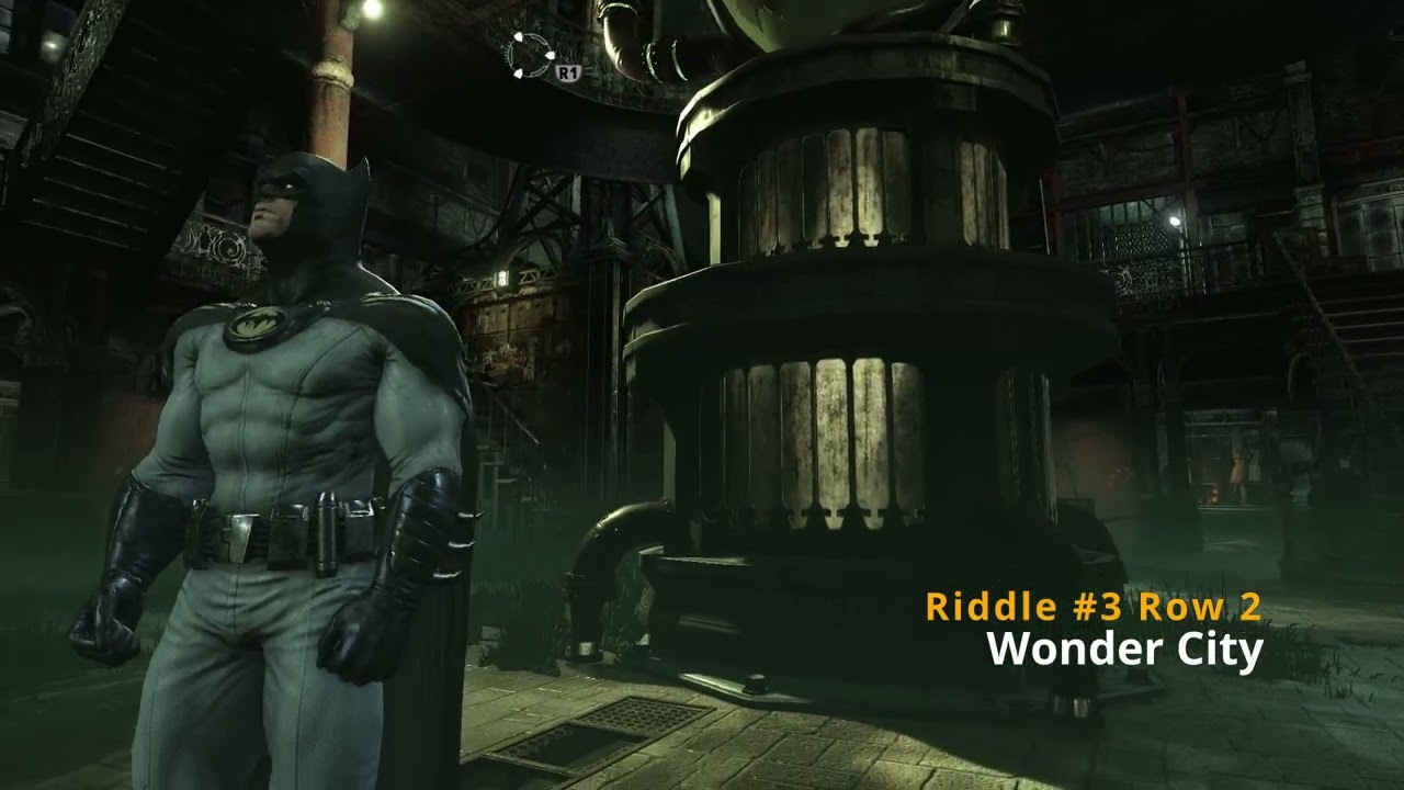 Batman: Return to Arkham - Arkham City - Riddler Trophies - Wonder City FULL