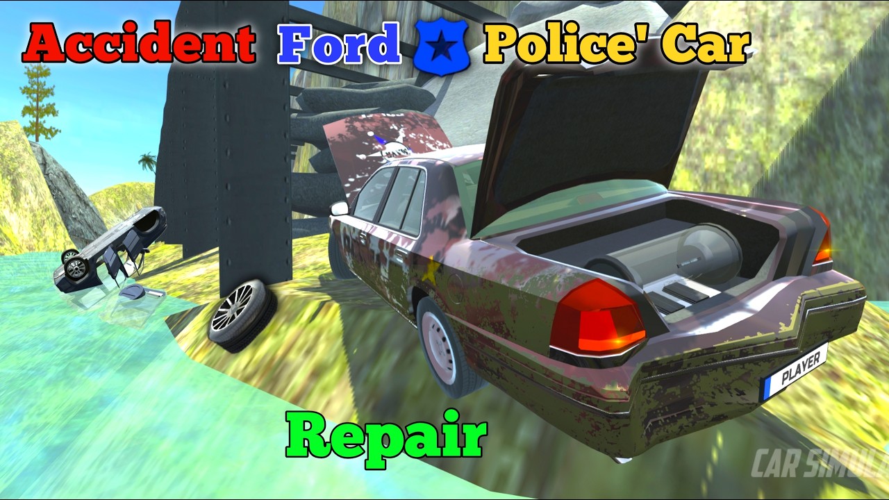 RESTROTION Accident🚨Ford Police Car In Car Simulator 2। Android Gameplay (Hindi/English)