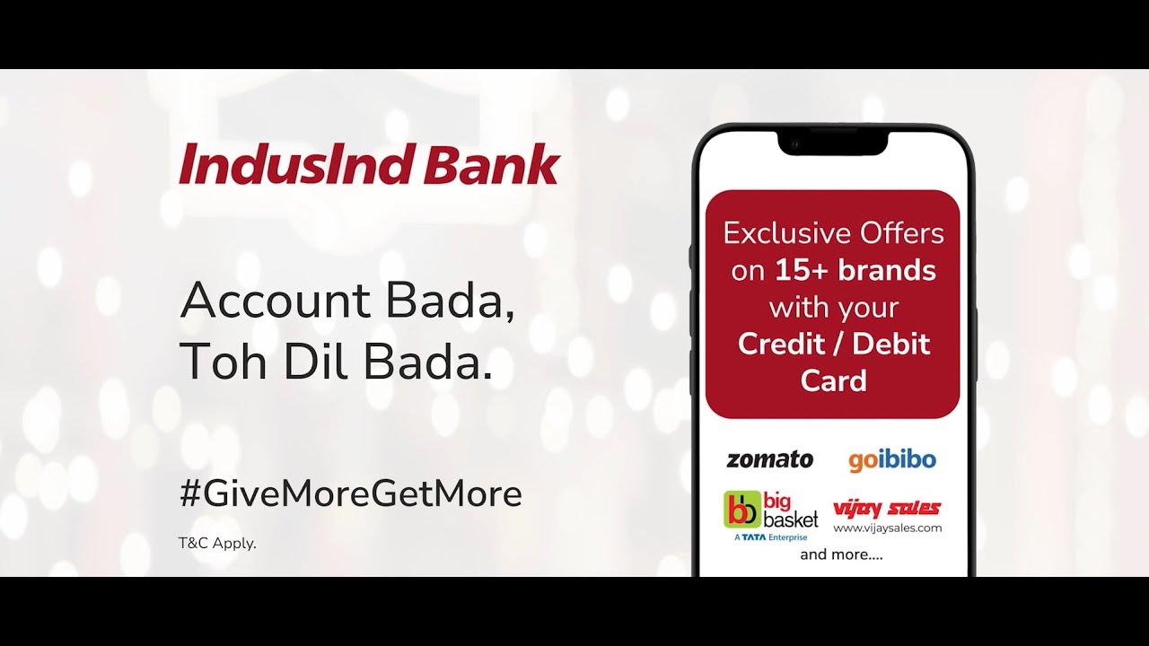 Celebrate the Joy of Giving | Festive Offers by IndusInd Bank | #GiveMoreGetMore