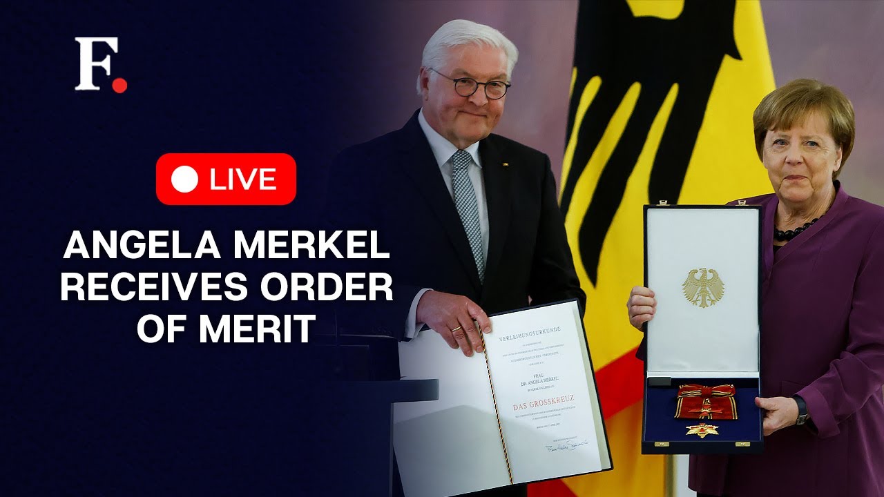 LIVE: German Ex-Chancellor Angela Merkel Receives Order Of Merit