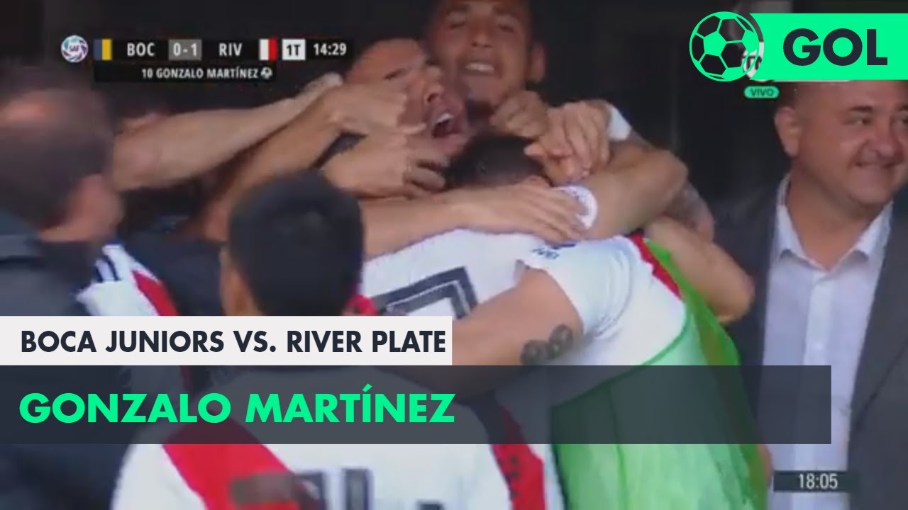 Gonzalo Mart&iacute;nez (0-1) Boca Juniors vs River Plate | Fecha 6 - Superliga Argentina 2018/2019