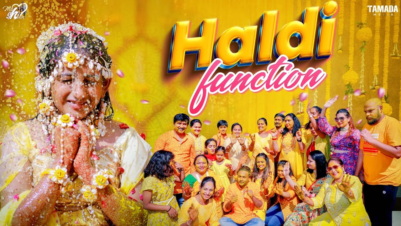 Haldi Function || Ashritha Haldi Ceremony ||@Mahishivan || Tamada Media