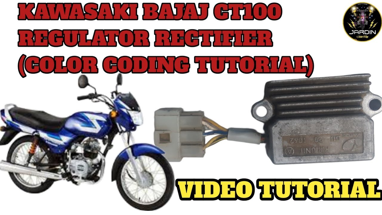 BAJAJ CT 100 REGULATOR RECTIFIER COLOR CODING & CONNECTION | VIDEO TUTORIAL.