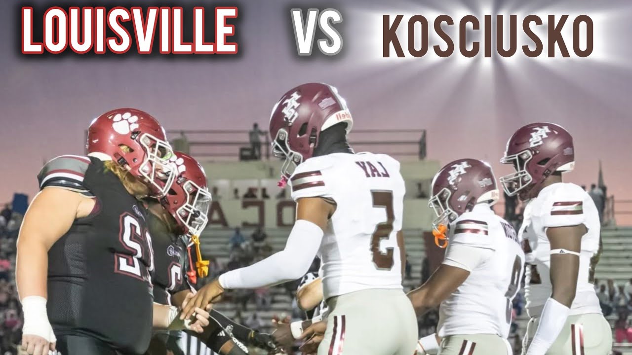NORTH MS TITANS CLASH!⚔️ : #2 Louisville(4A) vs #3 Kosciusko(4A) || MSHSFB