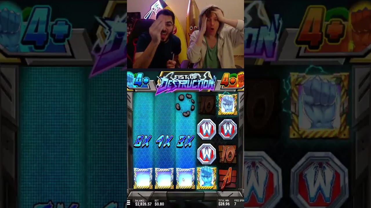 INSANE 1,600$ WIN ON FIST OF DESTRUCTION (HACKSAW GAMING) #slots #kick #gambling #hacksaw