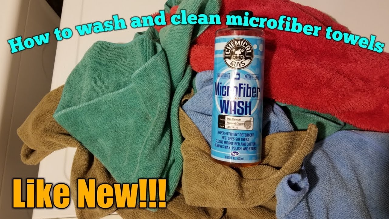 How to wash and clean microfiber towels using chemical guys. auto detailing microfiber towels