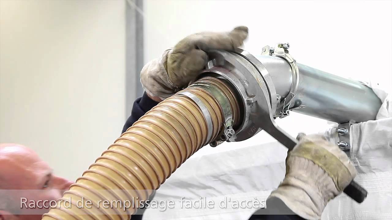 Remplissage d'un silo A.B.S. à fond plat pour granulés de bois