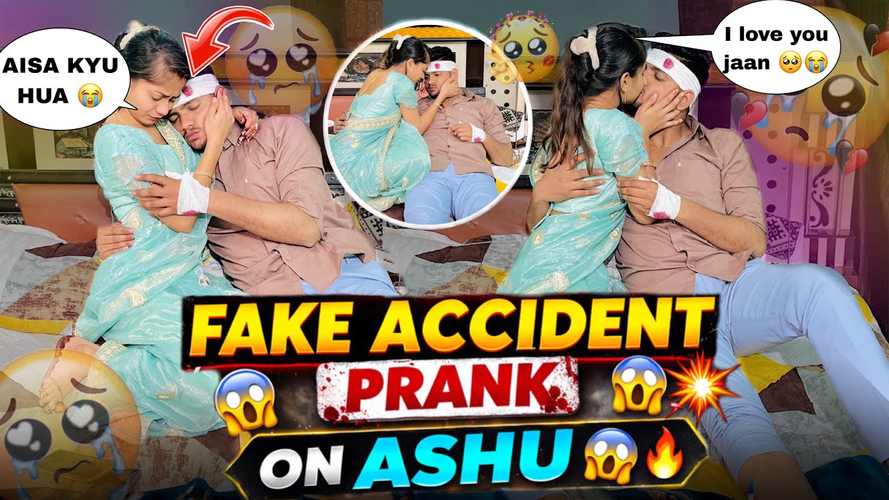 Fake Accident Prank On Ashu 😲 | His Reaction was Priceless 😭 | Ye Nahi Karna Chahiye tha mujhe 😞