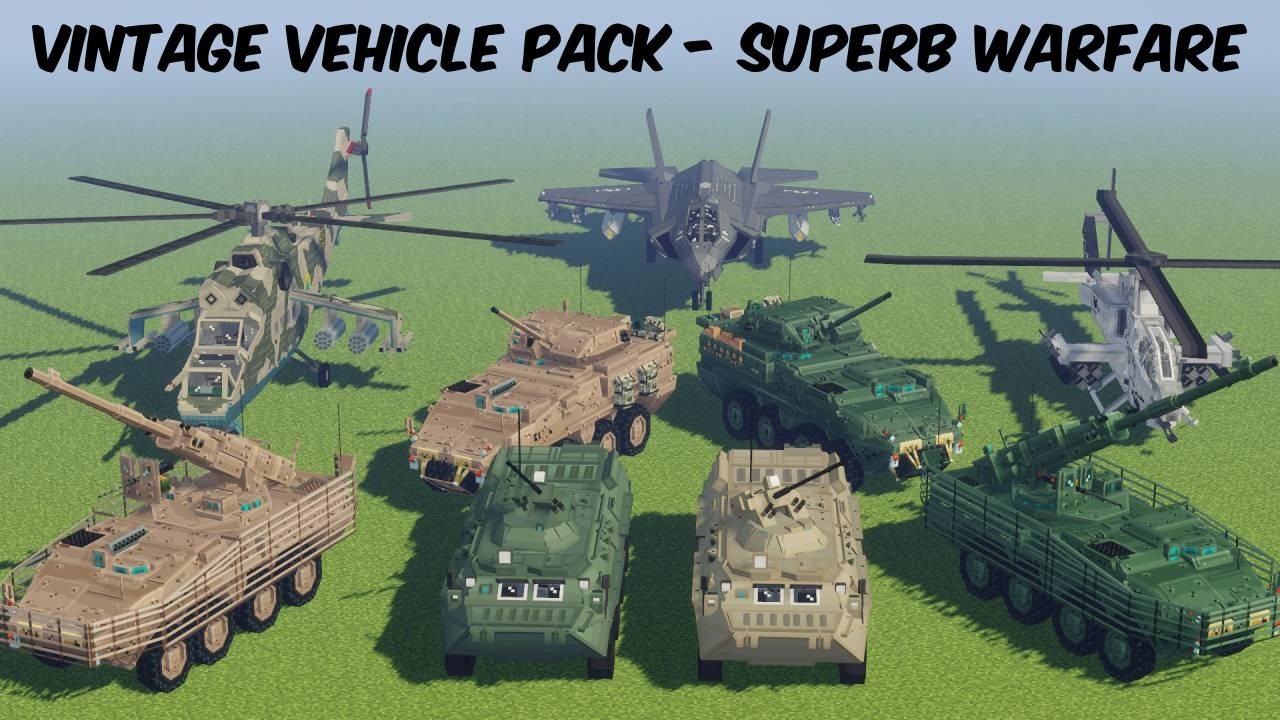 Amazing Add-On for SuperB Warfare Mod - Vintage Vehicle Pack Showcase