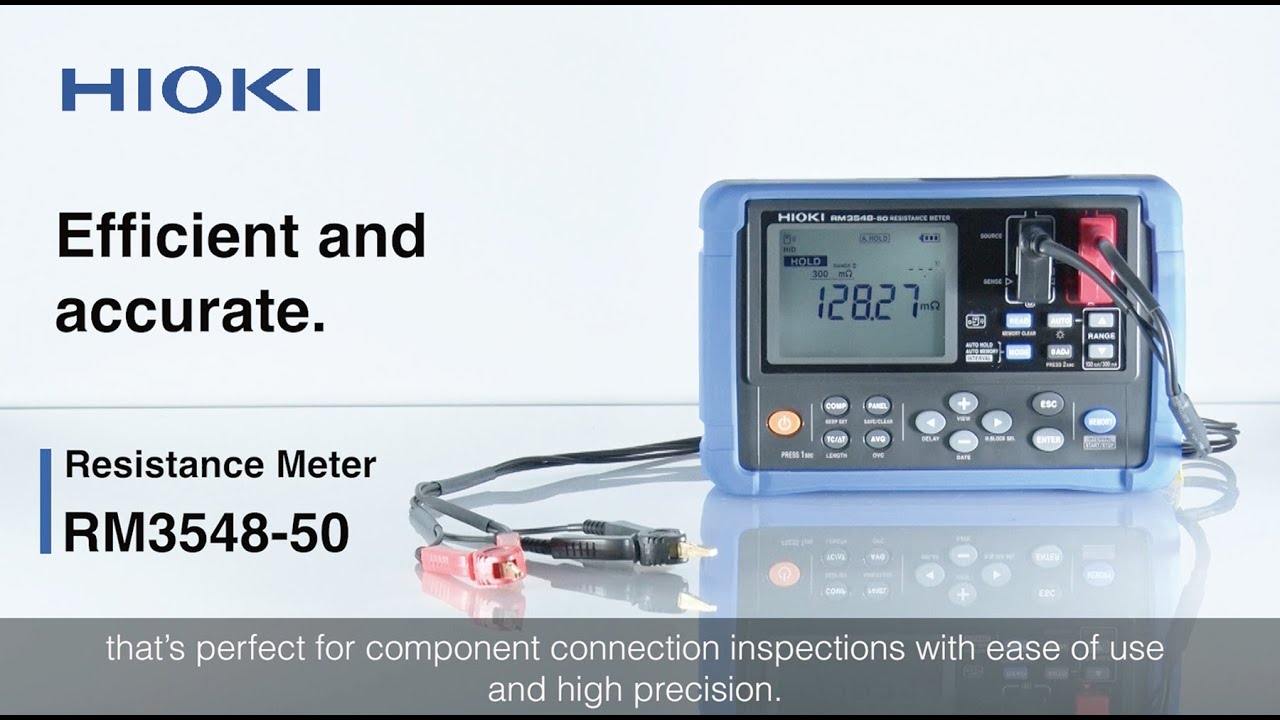 HIOKI RM3548-50 &ndash; The Most Accurate Portable Resistance Meter for Low-Resistance Testing