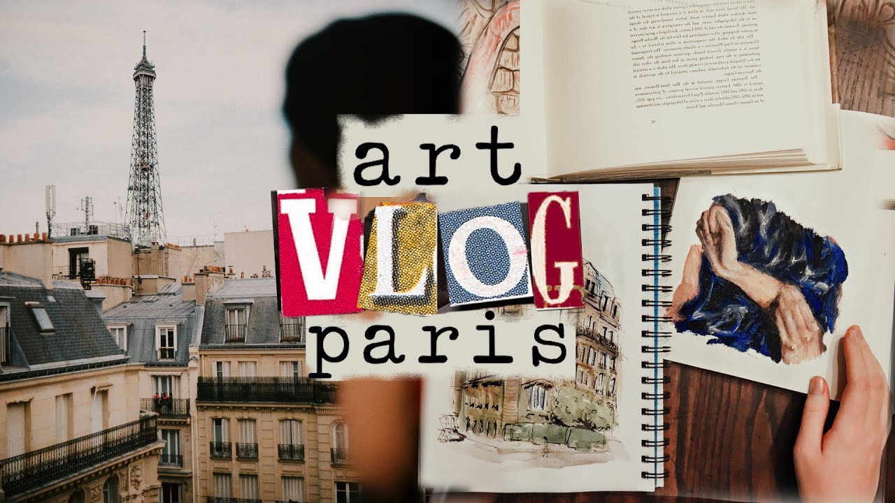 Paris Art Vlog ☕🥐 dark academia sketches & oil painting