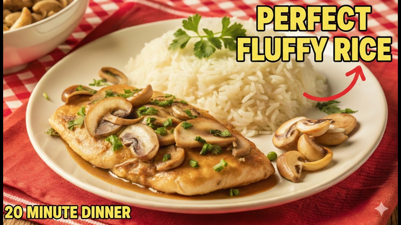 Stop Making Mushy Rice! Try This Fluffy Rice & Creamy Chicken Fricassee 🍛!