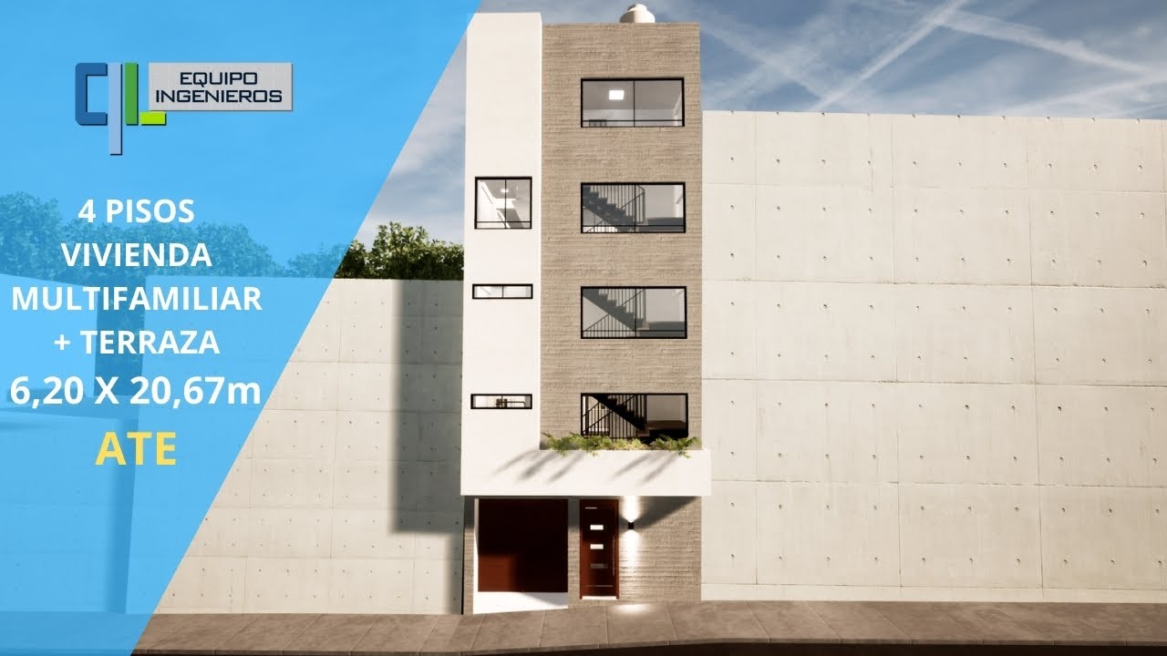 Vivienda Multifamiliar 6x20 4 pisos ATE- Sr Vladimir.