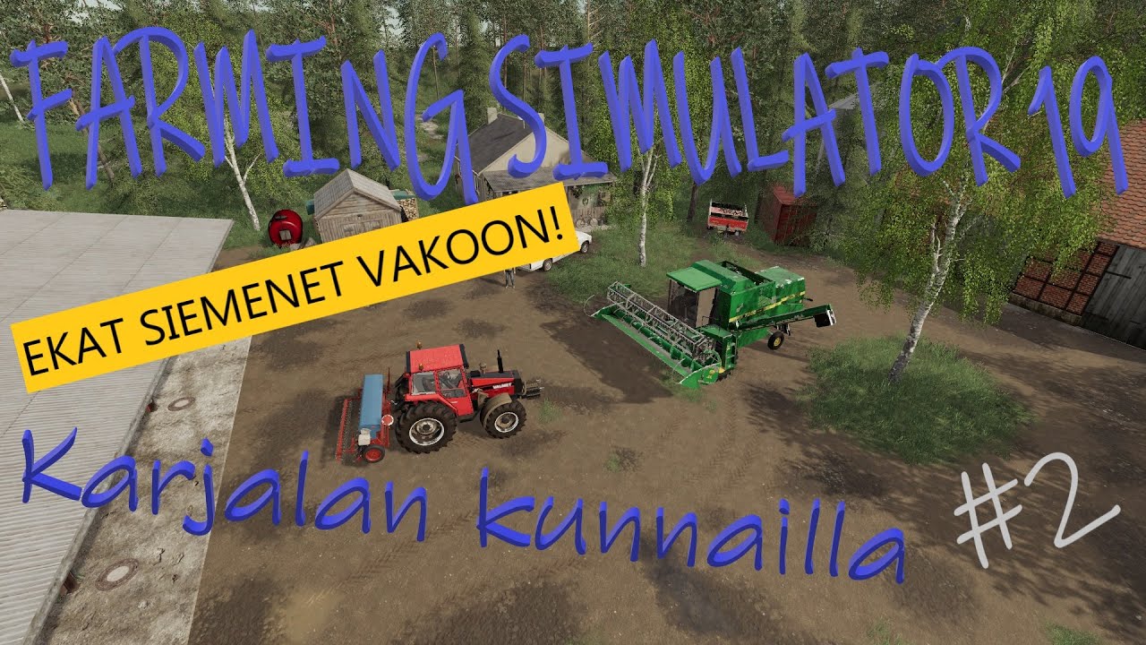 Farming Simulator 19 Suomi - Karjala #2 - Äestys ja kylvöä