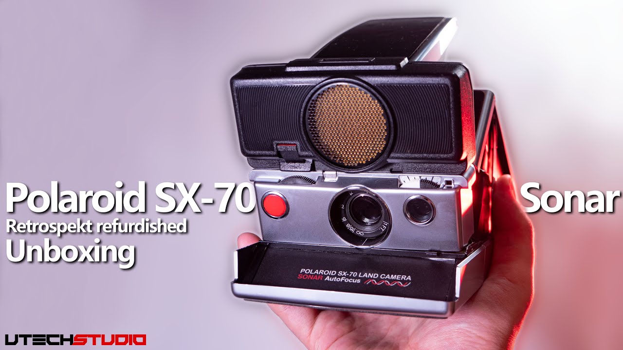 Unbox the Polaroid SX-70 Sonar, refurbished by Retrospekt