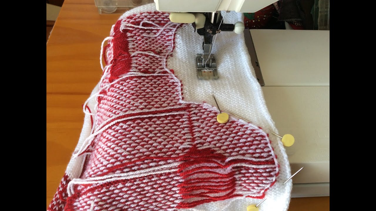 Machine knit a robot puppet. Part 3: the sewing