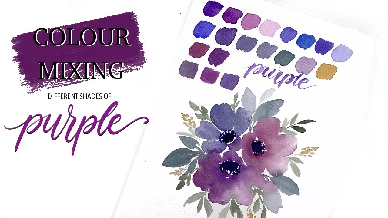 Mixing Purples - Colour Mixing Series Part 1