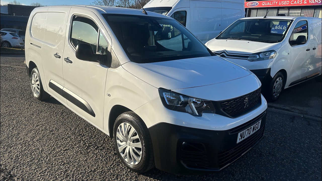 70 Reg Peugeot Partner 1.5 BlueHdi Professional 5 Seat Factory Crew Van
