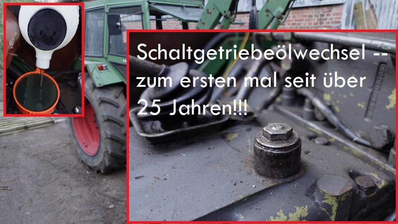 Tiere im Getriebeöl??? DAS hatte ich noch nie! -- Schaltgetriebeölwechsel beim Fendt Farmer 108 LS/A