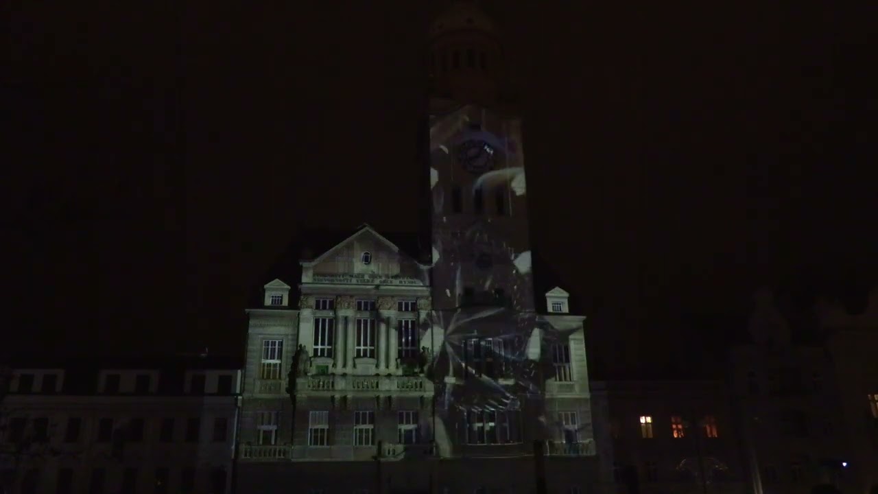 31.12.2023 - Prostějov, nám. TGM, Videomapping - 4K
