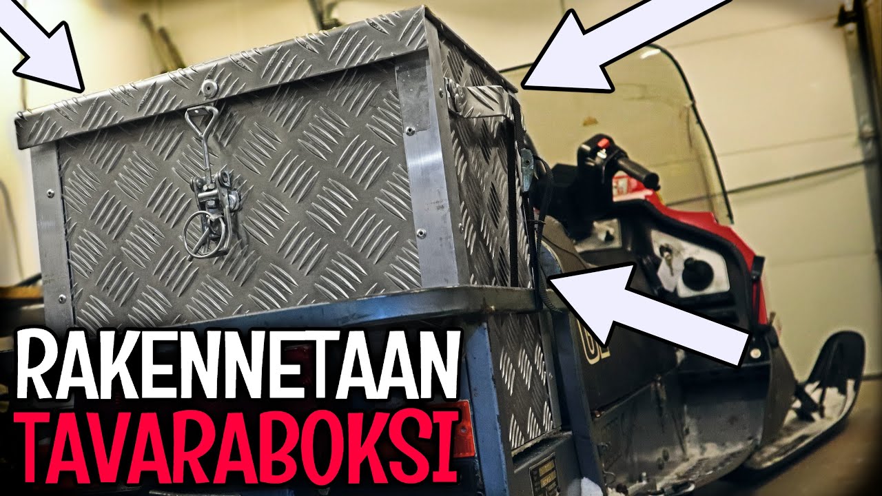 TURKKILEVYSTÄ LAATIKKO PILKKIVARUSTEILLE - PILKKIMINEN - KELKKAILU - LYNX GL 3900 SYNCRO