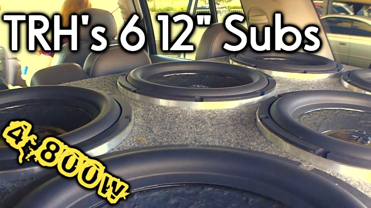TRH Bass Demo w/ 6 JBL GTI 12's & 4 GTO14001 Amps | Clean Car Audio Install & Great Sounding Too!