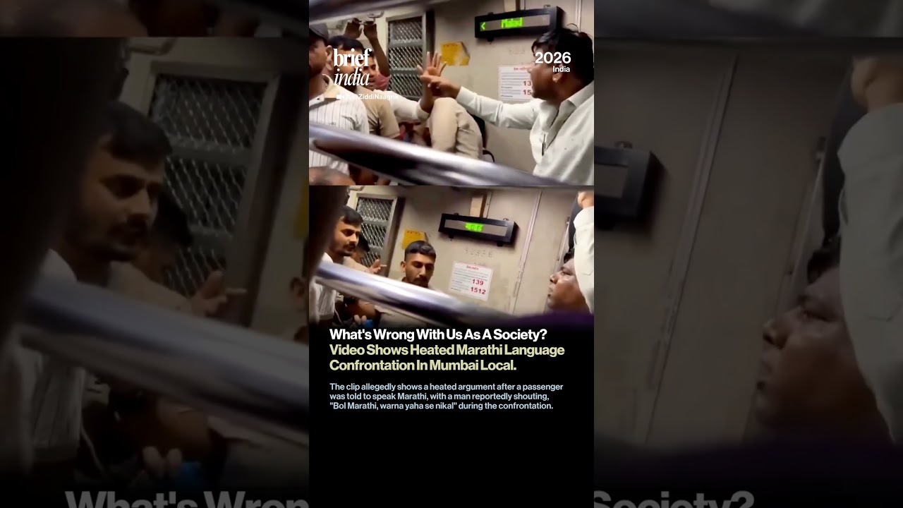 Marathi Language Row Reaches Mumbai Local, Viral Video Sparks Fresh Debate.