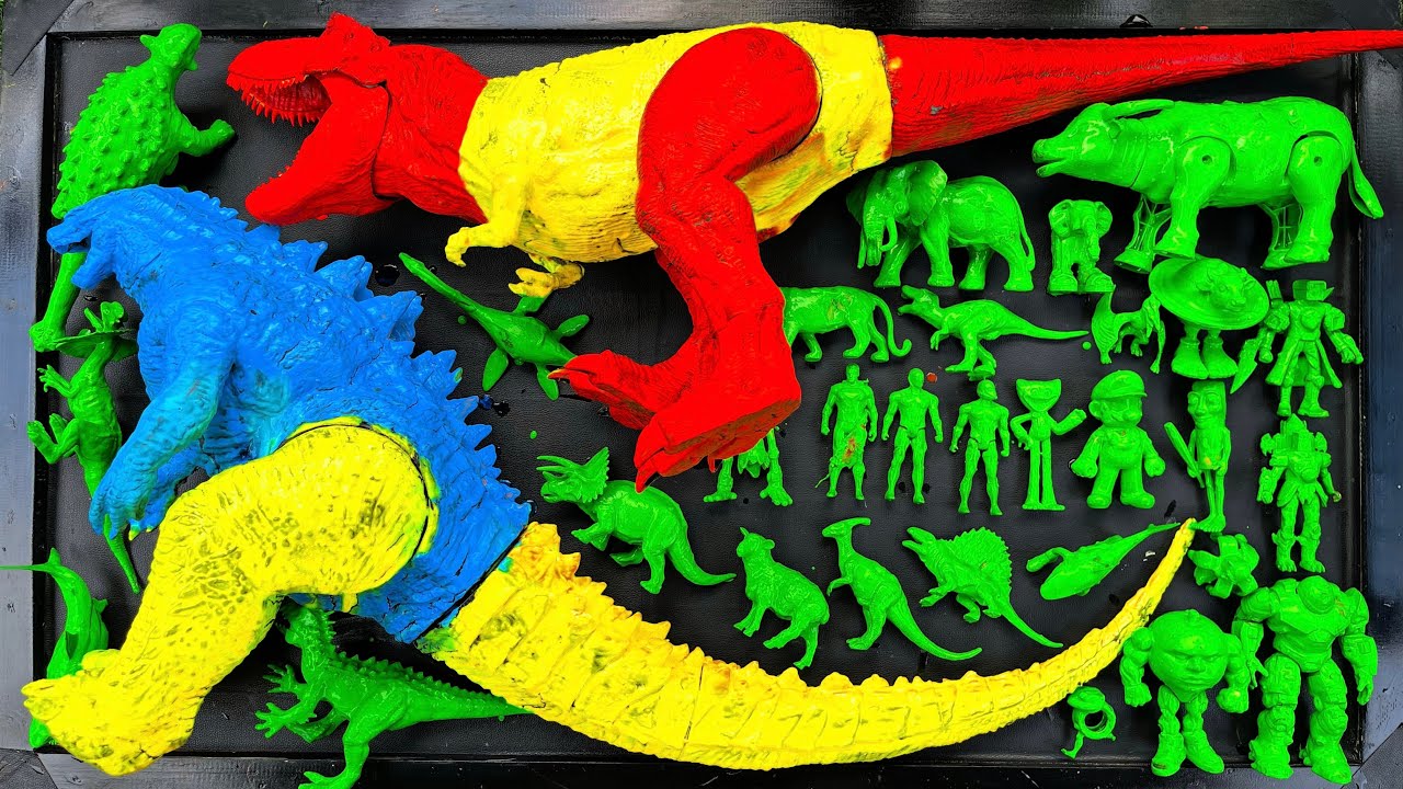 Dinosaurus Jurassic World Dominion: T-rex, Brachiosaurus, Skibidi, Spider-Man,KingKong, KingGidorah