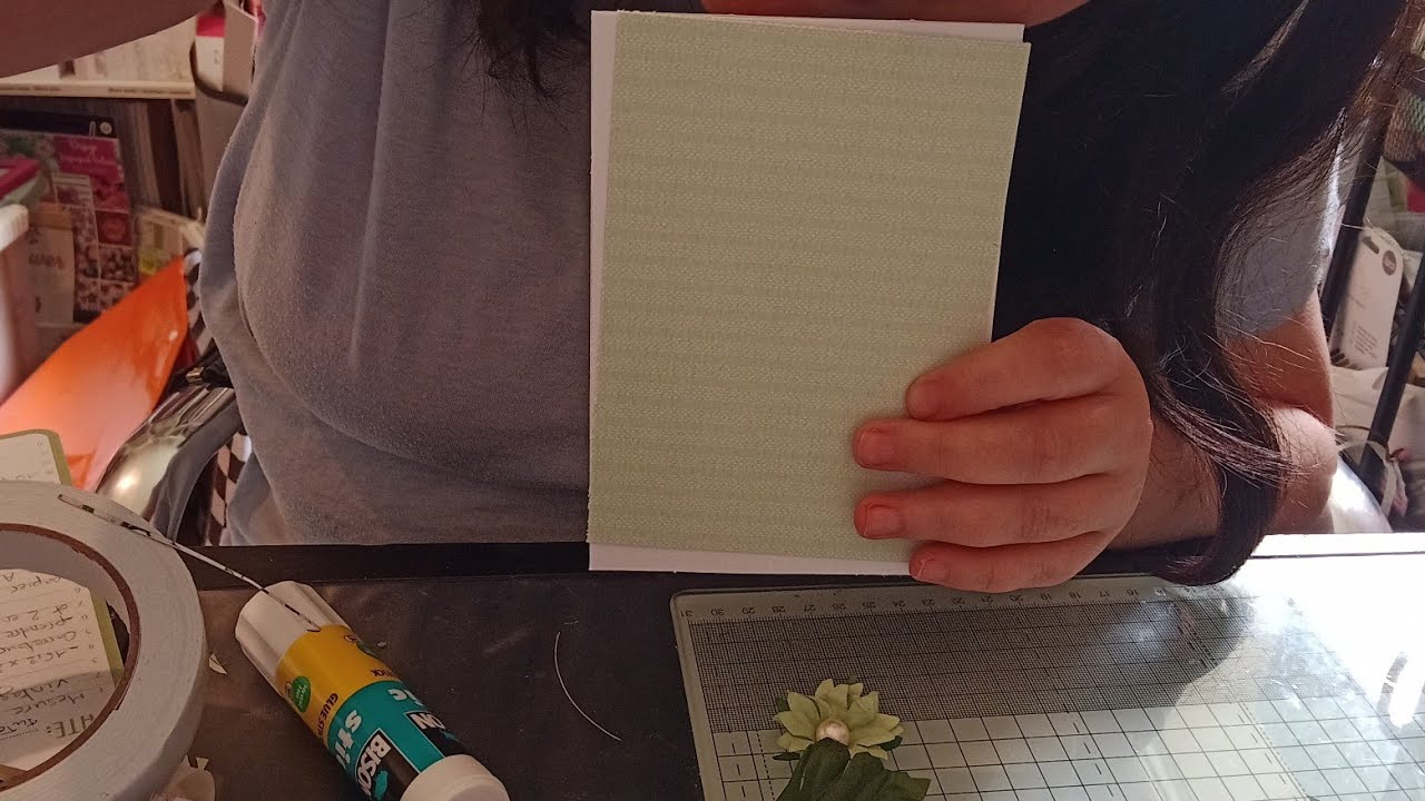 Tuto carte fête des mères couleur flowers green