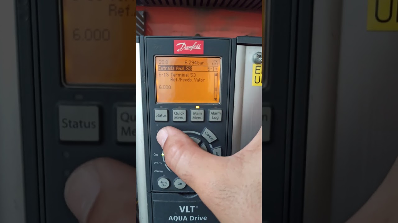 Configuração de controle automático PID no inversor Danfoss fc202