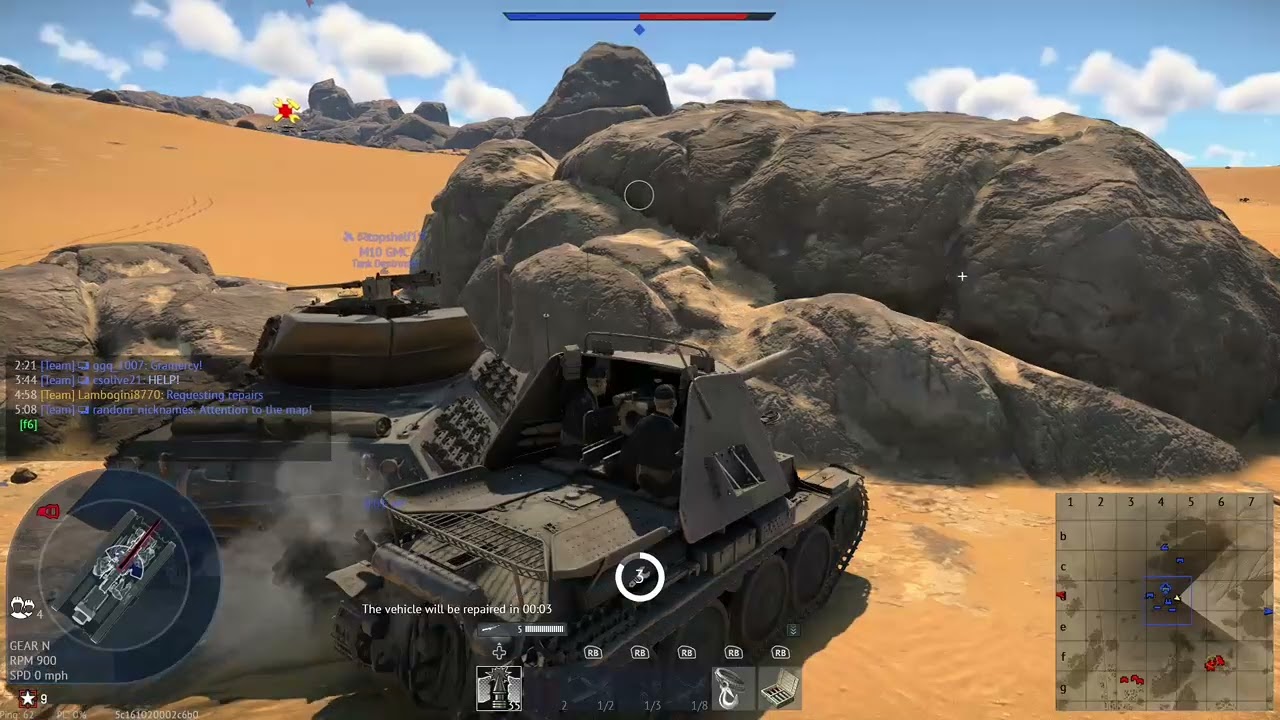 Fighting bots with my German engineering in War Thunder