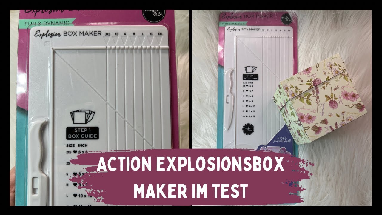 WOW 😍 Action Explosionsbox Maker Falzbrett- Test - so einfach und so schnell - kleiner Action Haul