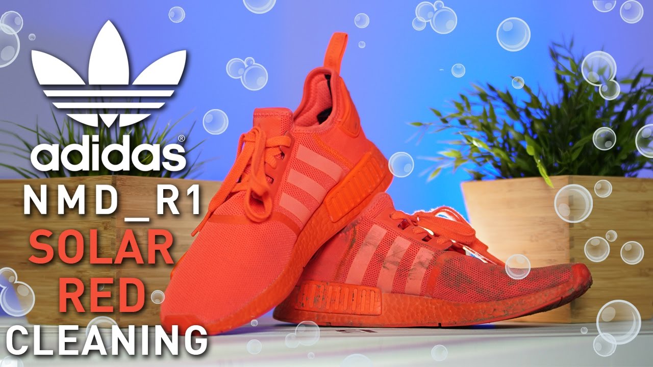 How to clean Adidas NMD R1 Solar Red's
