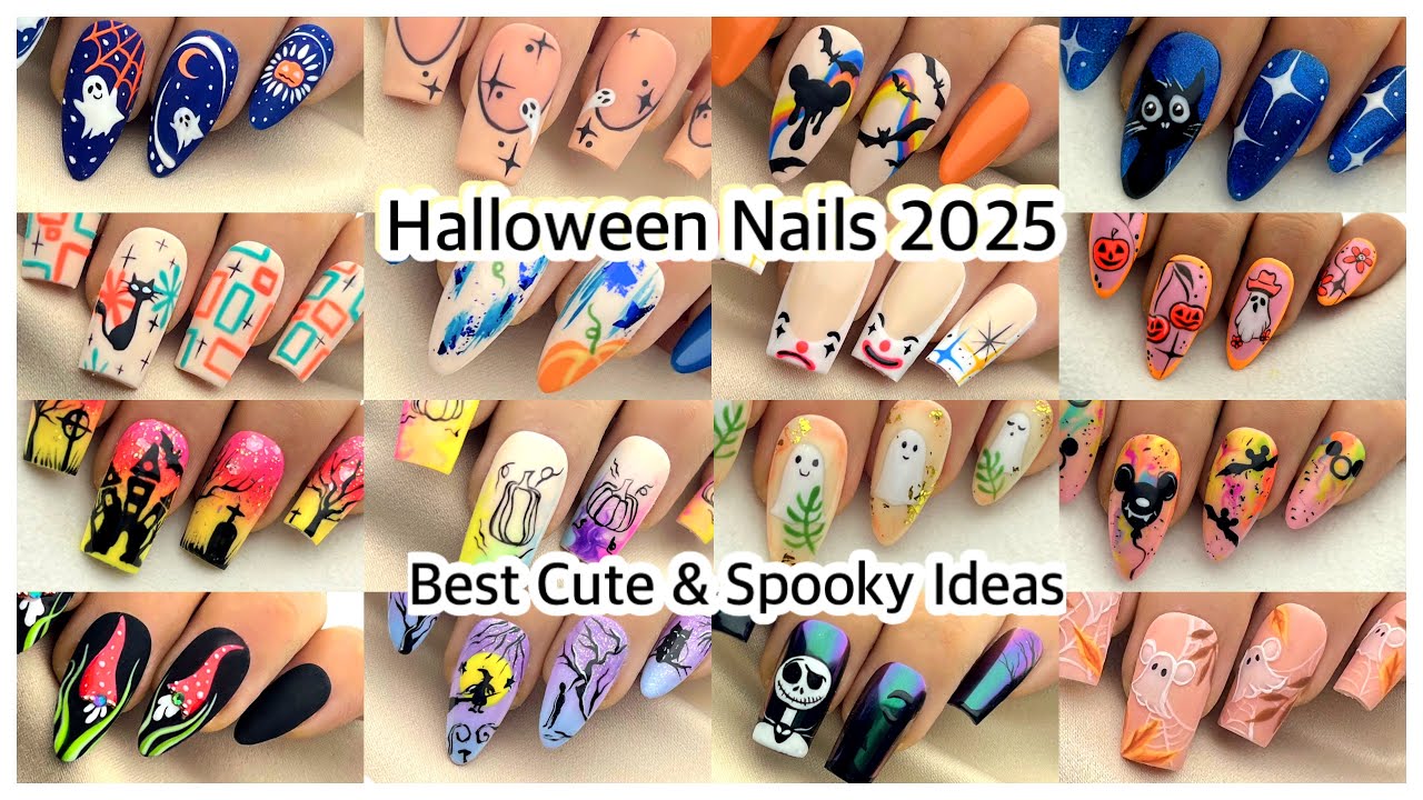 +25 Spooky Halloween Nail Ideas 2025 💅🎃 | Cute, Scary & Trendy Designs