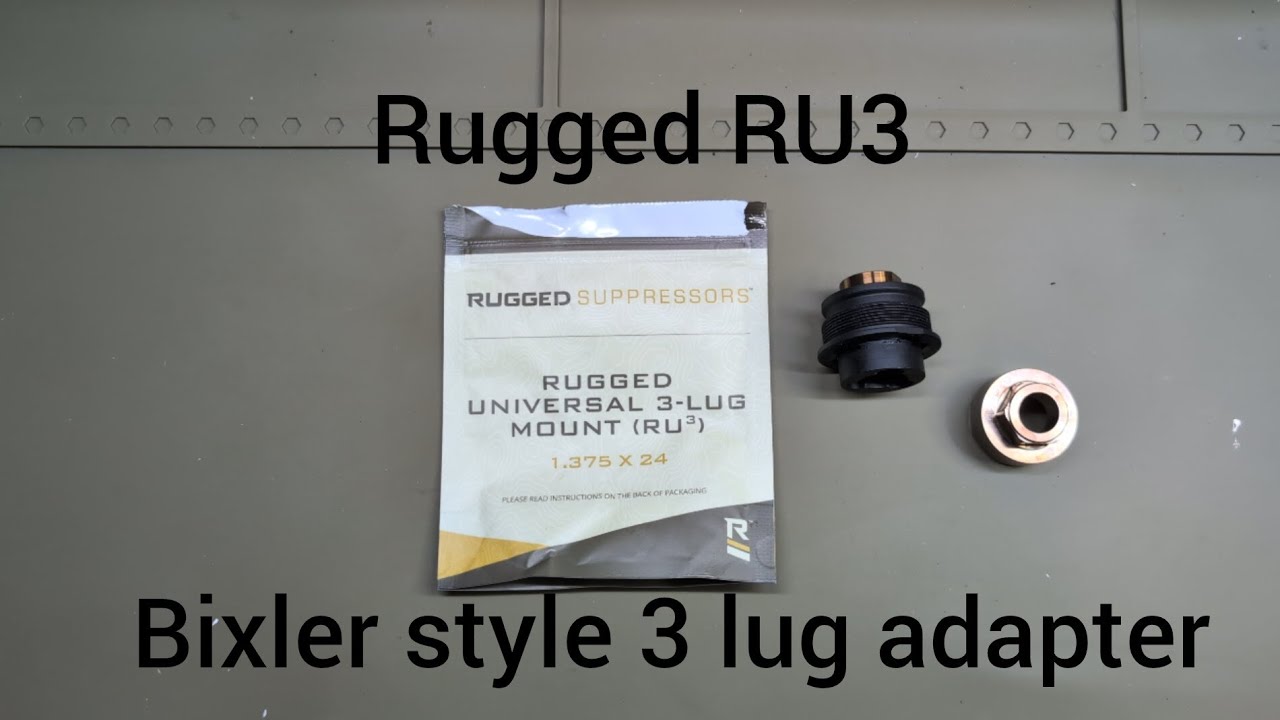 Rugged RU3 3 Lug Bixler-Style Adapter Compared to Thundercan 3 lug & Spring Loaded Adapters