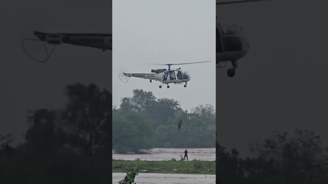 valod #valod #flood #floodrescue #halicopter #rain #havyrainfall #rainflood #rescue #valmiki #tapi