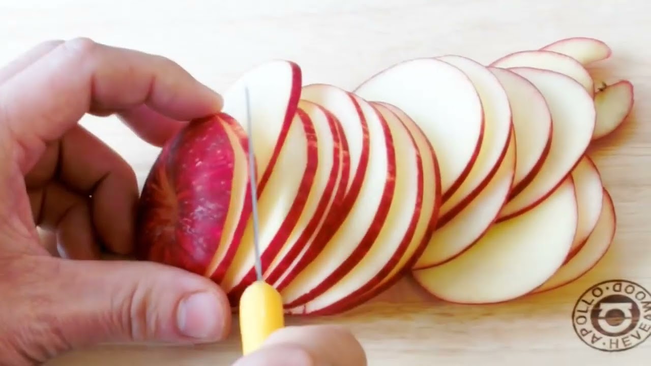 Art In Apple Flower | Fruit Carving Garnish | Apple Art | Party Garnishing 