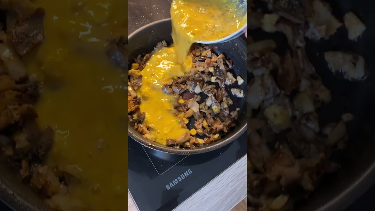 Scrambled eggs - Rühreier und Hähnchen Brustfilet -11aug24 - 1602