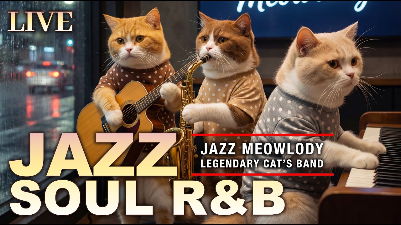 Jazz Soul R&B Instrumental – Music for Relaxation, Sleep and Night Calm | Jazz Meowlody