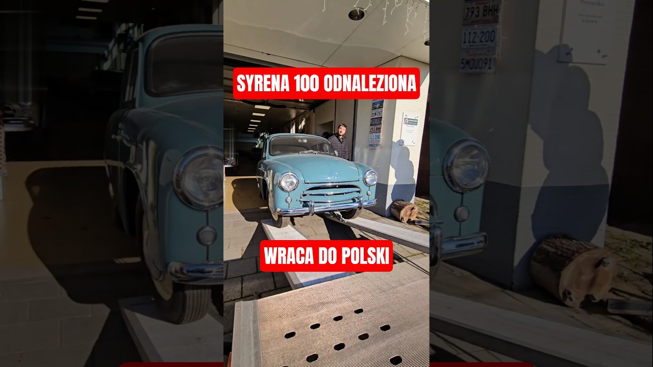 SYRENA 100 Z 1960 ROKU WRACA DO POLSKI! Takie historie  zawsze cieszą! #szafran #motoryzacja #syrena