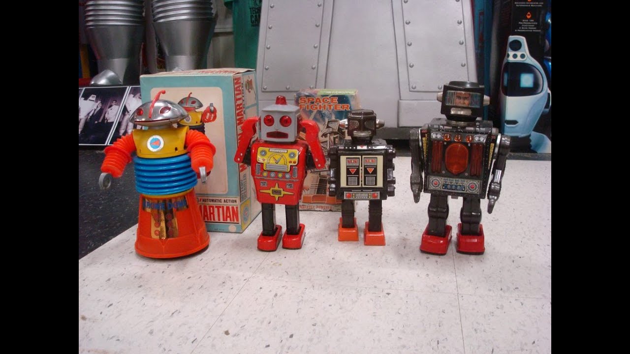 Vintage robots with unusual actions. Part 2